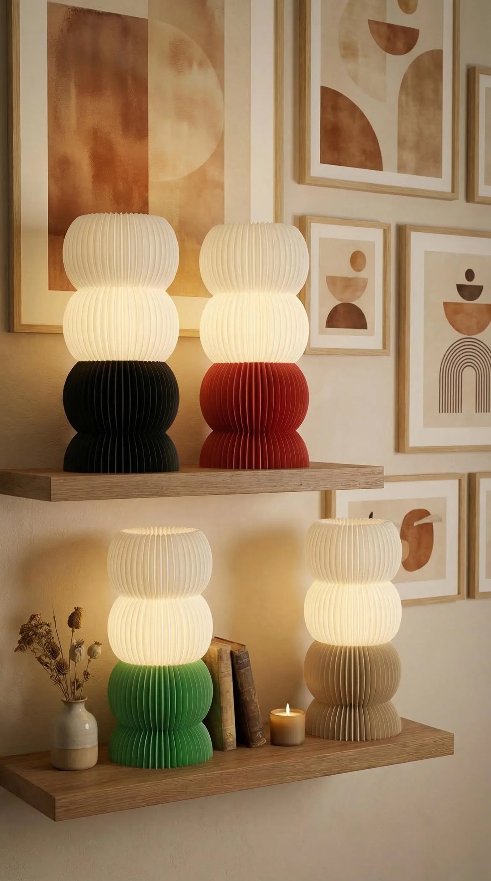 Morrow Ripple Stacked Table Lamp
