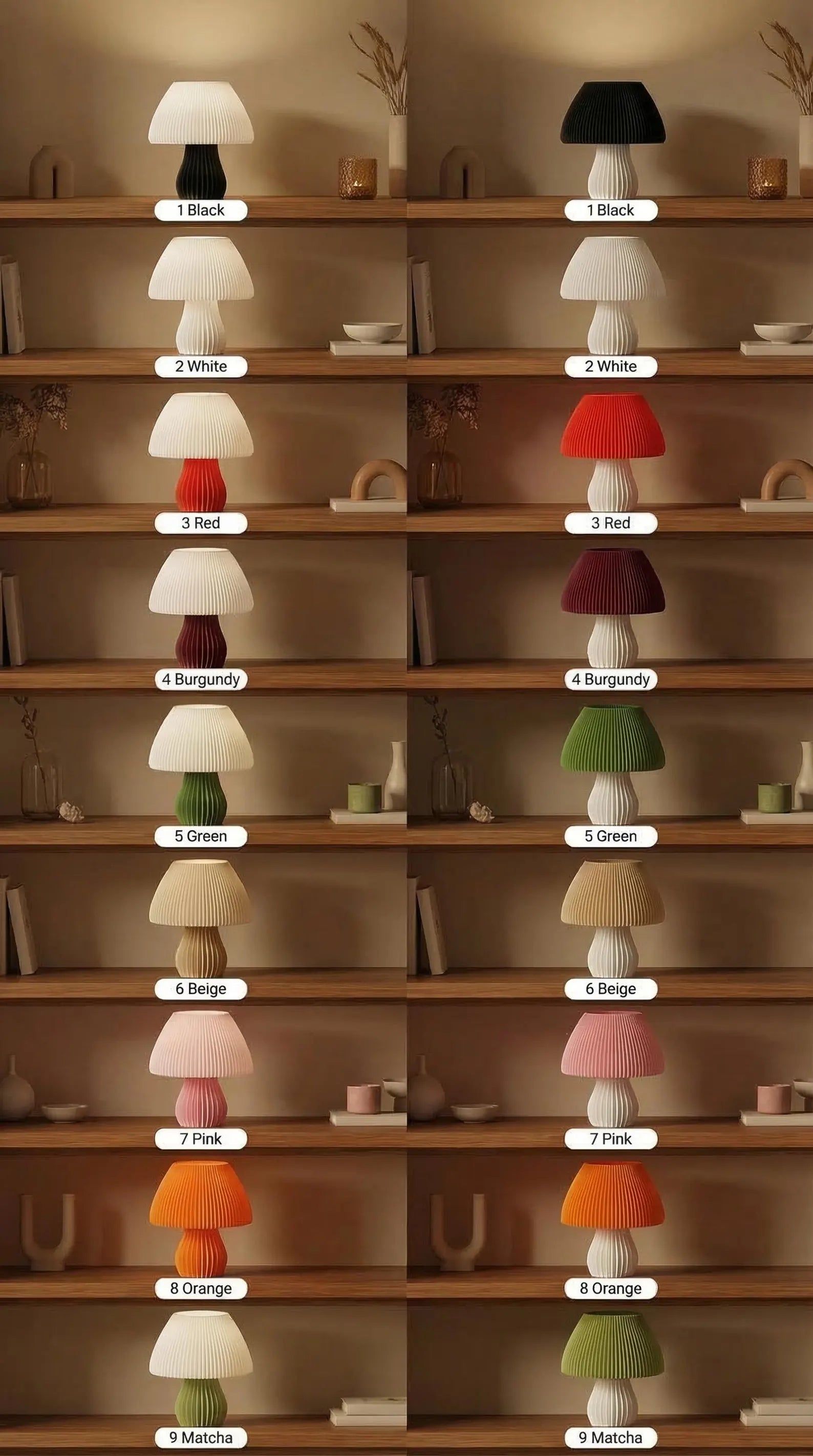 Morrow Halo Mushroom Table Lamp