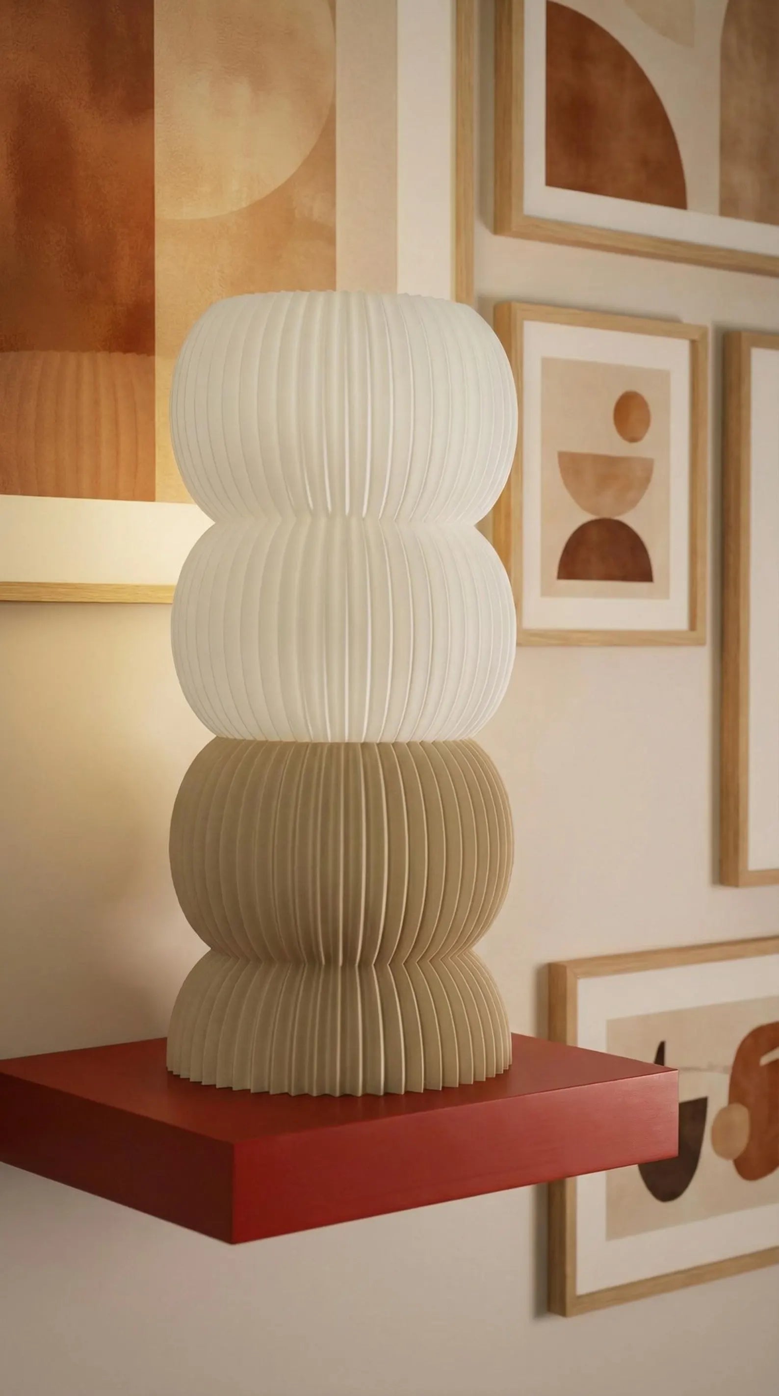 Morrow Ripple Stacked Table Lamp